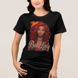 En Tri-matière Chemise Tri-Blend T-Shirt Boss Lady