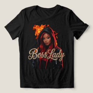 En Tri-matière Chemise Tri-Blend T-Shirt Femme Patronne