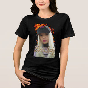 En Tri-matière Chemise Tri-Blend T-Shirt Femme Patronne