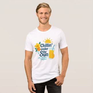 En Tri-matière Chillin' Under the Sun – Summer Beach T-Shirt 