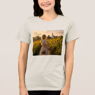 En Tri-matière Choisissez la Joie Chaque Jour Floral T-Shirt pour