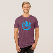 En Tri-matière Chyle Smile Maroon & T-Shirt Bleu (Recto plein)