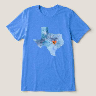 En Tri-matière CISV Austin Heart of Texas T-Shirt Homme