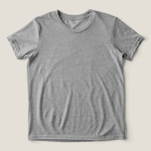 En Tri-matière Classic Grey Basic T-Shirt – Comfortable Everyday  (Design Recto)