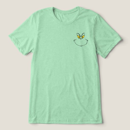 En Tri-matière Comment Grinch Stole Christmas Face T-Shirt (Design Recto)