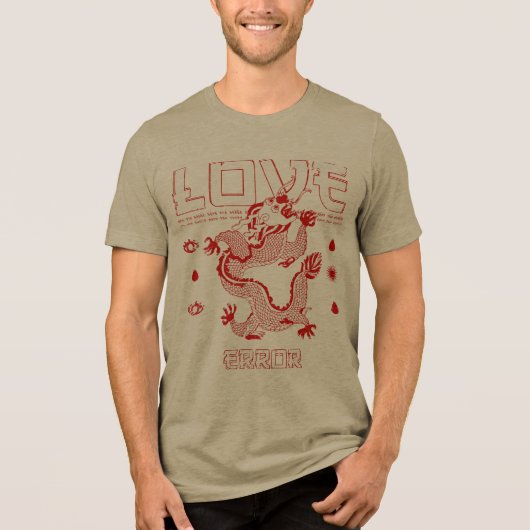 En Tri-matière conception de T-shirt d'amour (Recto)