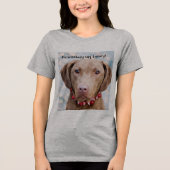En Tri-matière Conception de t-shirt de chien mignon (Recto)