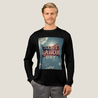 En Tri-matière conception de T-shirt de fête du travail
