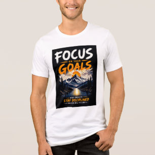 En Tri-matière Conception de T-Shirt Motivationnel 'Se Concentrer