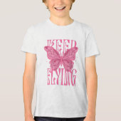 En Tri-matière conception de t-shirt papillon  (Recto)