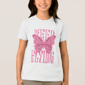En Tri-matière conception de t-shirt papillon  (Recto)