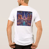 En Tri-matière Conception de t-shirt Paris (Verso)