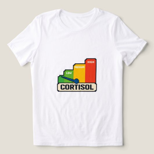 En Tri-matière Cortisone Risk Level Chart T-Shirt (Design Recto)