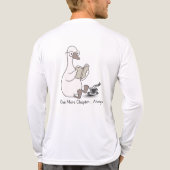 En Tri-matière Cute Bookish Duck Lecture avec T-shirt Café (Dos)