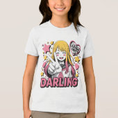 En Tri-matière cute cosplayer T-Shirt (Recto)