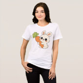 En Tri-matière Cute Mouse Woman T-Shirt (Recto plein)