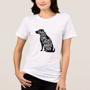 En Tri-matière Dames de chien pour Harris 2024 T-shirt