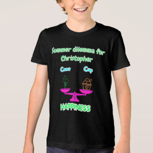 En Tri-matière Dilemme d'été de glace mignonne T-shirt personnali