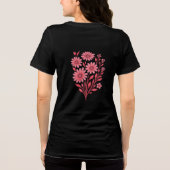 En Tri-matière Double-Sided Pink Floral Bouquet T-Shirt (Verso)