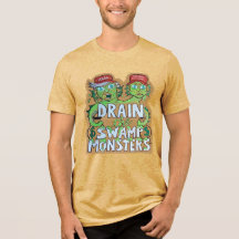 Drainer les monstres du marais T-shirt pour hommes