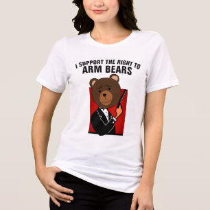 En Tri-matière DROIT À PORTER DES OURS T-Shirt Ours