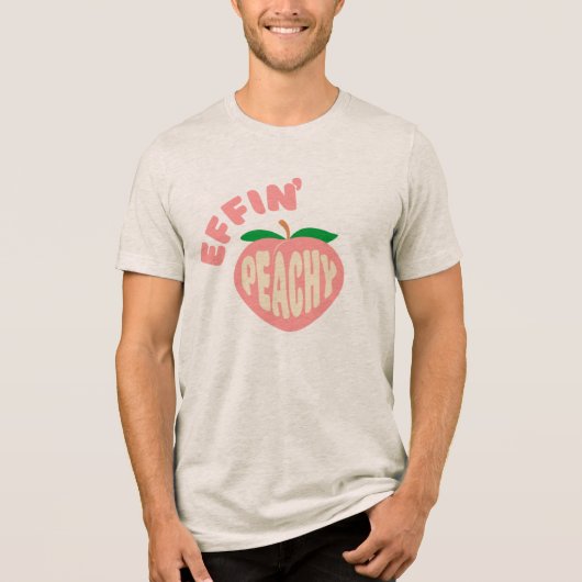 En Tri-matière Effin' Peachy Sarcastic Graphic T-Shirt (Recto)