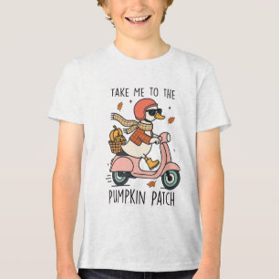 En Tri-matière Emmenez-moi au T-shirt Citrouille Patch Fall