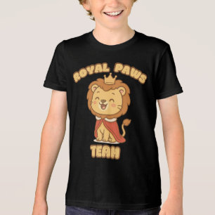 En Tri-matière Équipe des Royal Paws T-Shirt Lion - Cute Kawaii A
