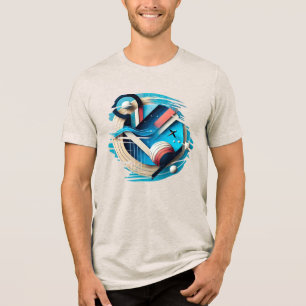 En Tri-matière Ethereal Echo - T-shirt Art numérique