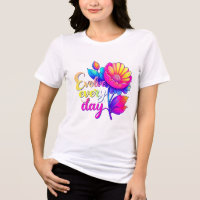 "Évoluez Chaque Jour Bella+Canvas T-shirt Tri-Blen