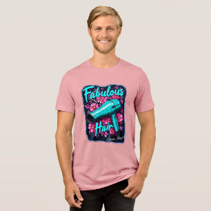 En Tri-matière Fabuleux T-shirt d'imitation de cheveux