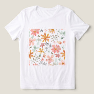 En Tri-matière Faites votre propre T-shirt Artsy Flowers Téléchar