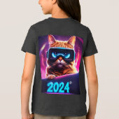 En Tri-matière Feline Future : T-shirt VR Vision 2024 (Verso)