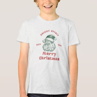 En Tri-matière "Festive Joyeux T-Shirt de Noël - Fêtes Parfaites
