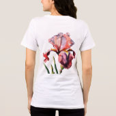 En Tri-matière Fleur de t-shirt blanc (Verso)
