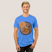 En Tri-matière Frijole Frog Siesta Men's Blue T-Shirt (Recto plein)