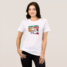Funny Dear Santa Envoie Pizza TriBlend T-Shirt