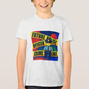 En Tri-matière Futur policier, T-shirt pour enfants, Anime