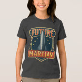 En Tri-matière Futur T-shirt Noir Martien (Recto)