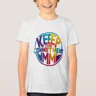 En Tri-matière Garder l'engagement" T-shirt motivationnel