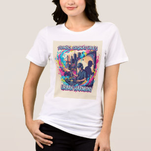 En Tri-matière Graffiti DJ Sonic Tag T-shirt