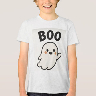 En Tri-matière Halloween ghost t-shirt