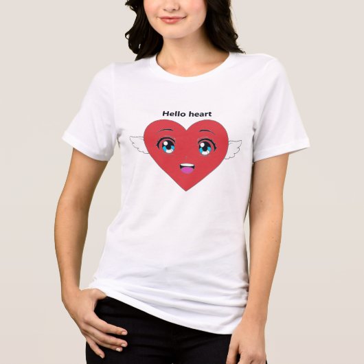 En Tri-matière Heart T-shirt (Recto)
