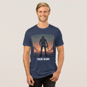 En Tri-matière Heroic Soldier Back View T-Shirt (Recto plein)