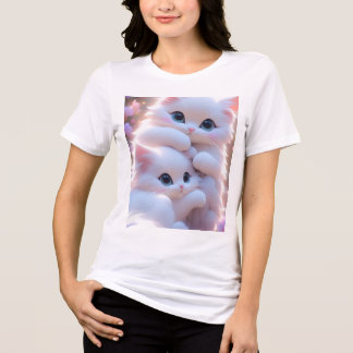 En Tri-matière "Humeur Miaou Activée _ T-Shirt à Design Aesthetic