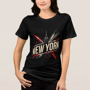 En Tri-matière I Heart NYC" T-shirt - Casual New York City Urban
