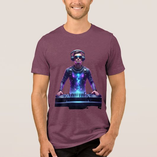 En Tri-matière Intergalactic DJ – Cosmic Beats T-Shirt (Recto)