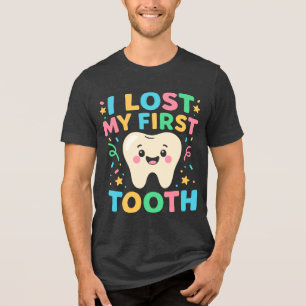 En Tri-matière J'ai Perdu Ma Première Dent T-Shirt Triblend Premi