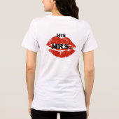 En Tri-matière Je suis son T-shirt Mme Red Lips Brides (Verso)