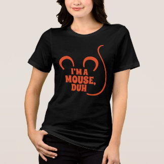 En Tri-matière Je suis une souris, mec ! T-shirt d'Halloween oran